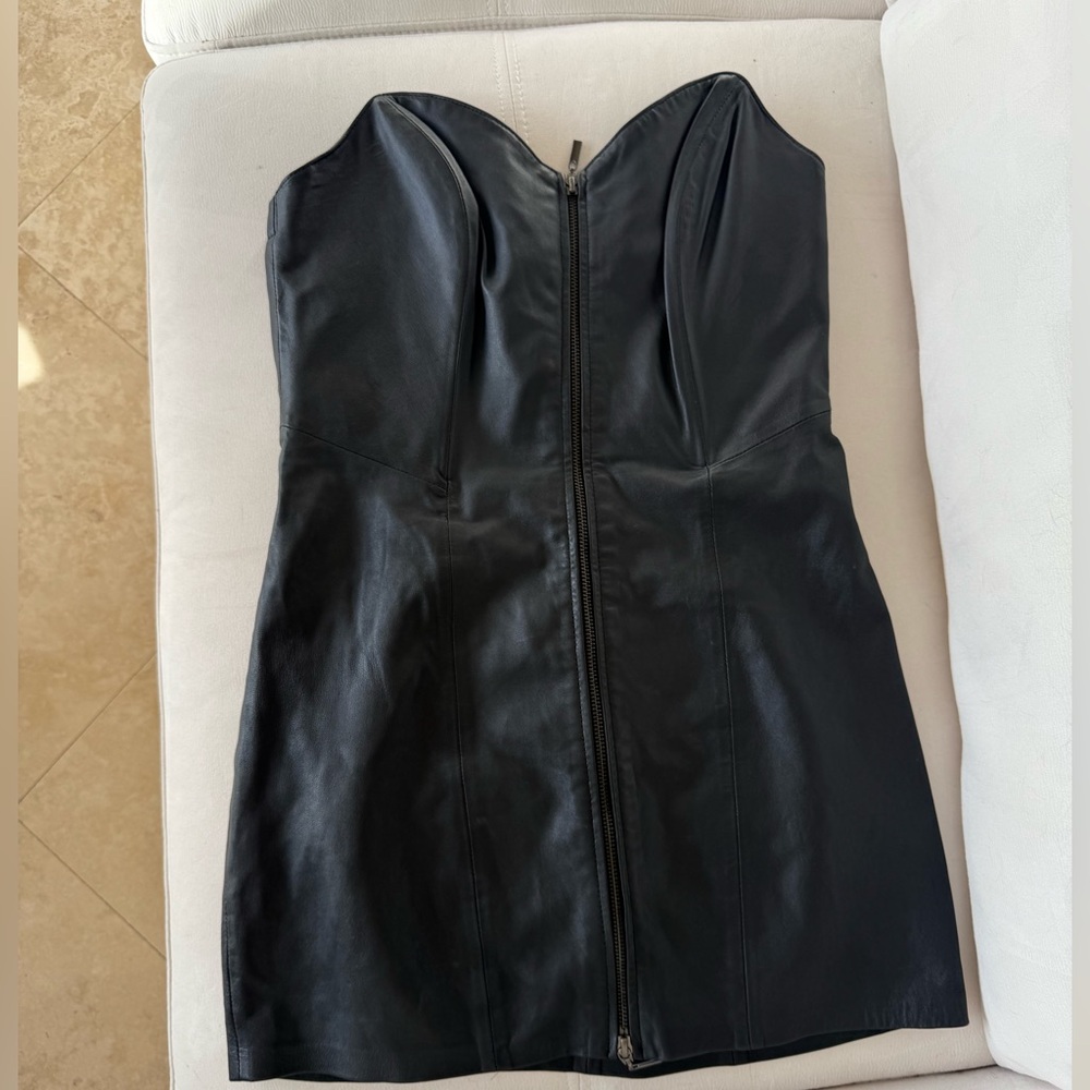 - Guess by Marciano Vintage Black Leather Dress